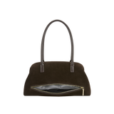 Medium Espresso Suede Club Bag