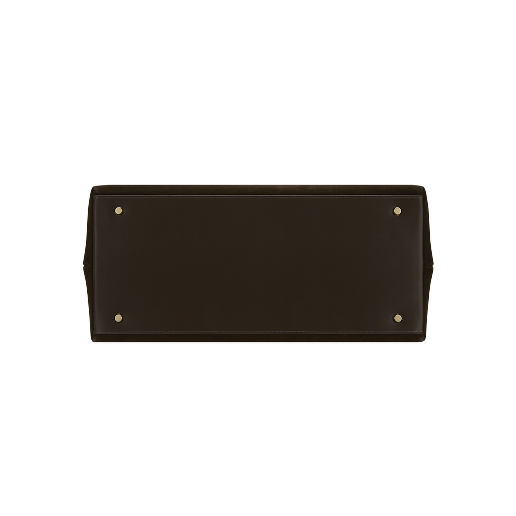 Espresso Suede Club Bag (Pre-Order Only. Will Ship Mid March)