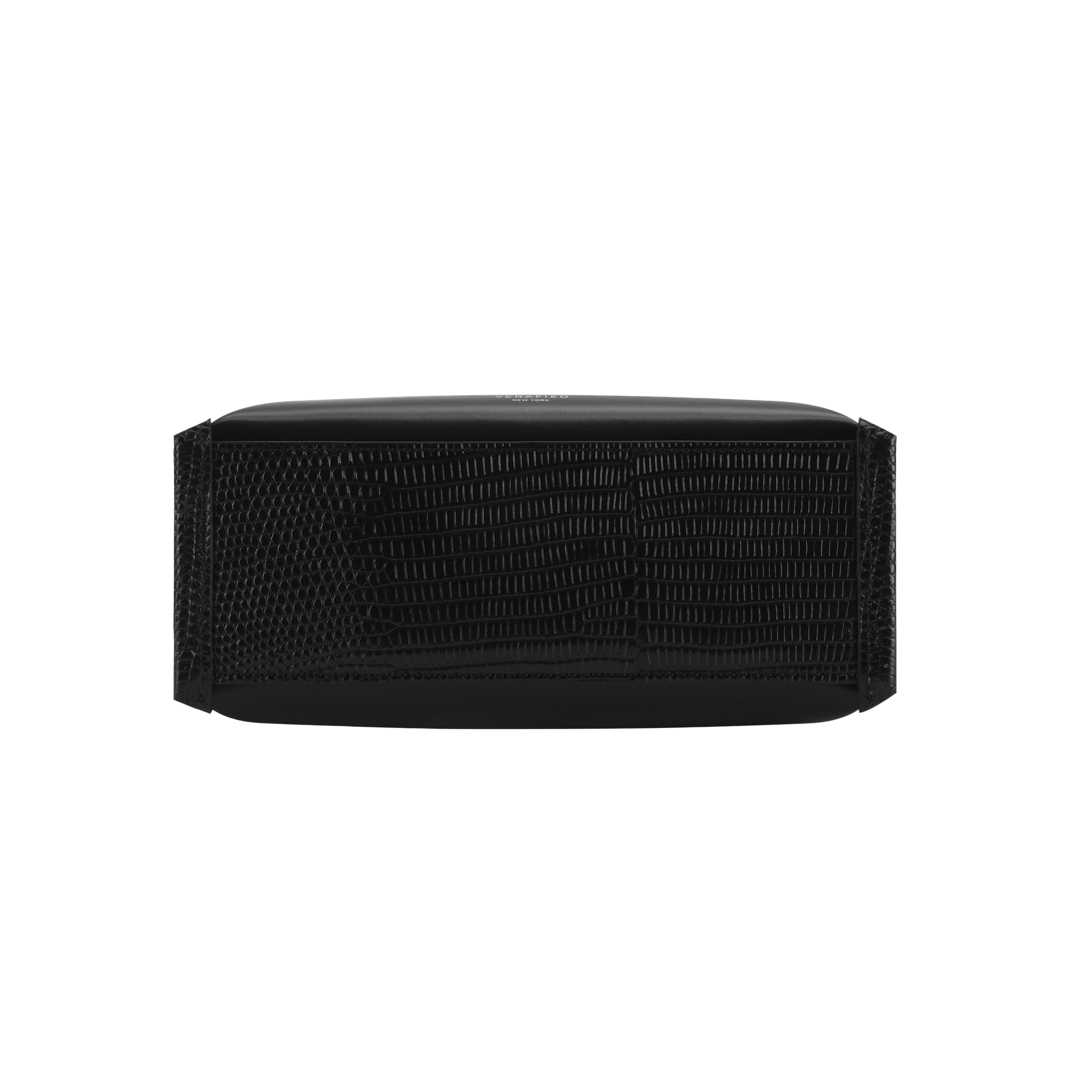 Verafied New York Black Lizard Café Mini Handbag bottom