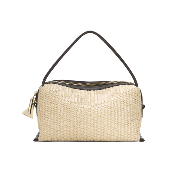 Raffia Café Mini Crossbody Handbag - Verafied New York