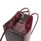 Maroon Python Café Mini Bag