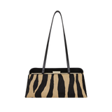 Zebra Calf Hair Éclair Bag