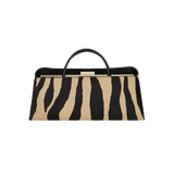 Zebra Calf Hair Éclair Bag