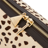 Cheetah Calf Hair Café Midi Bag