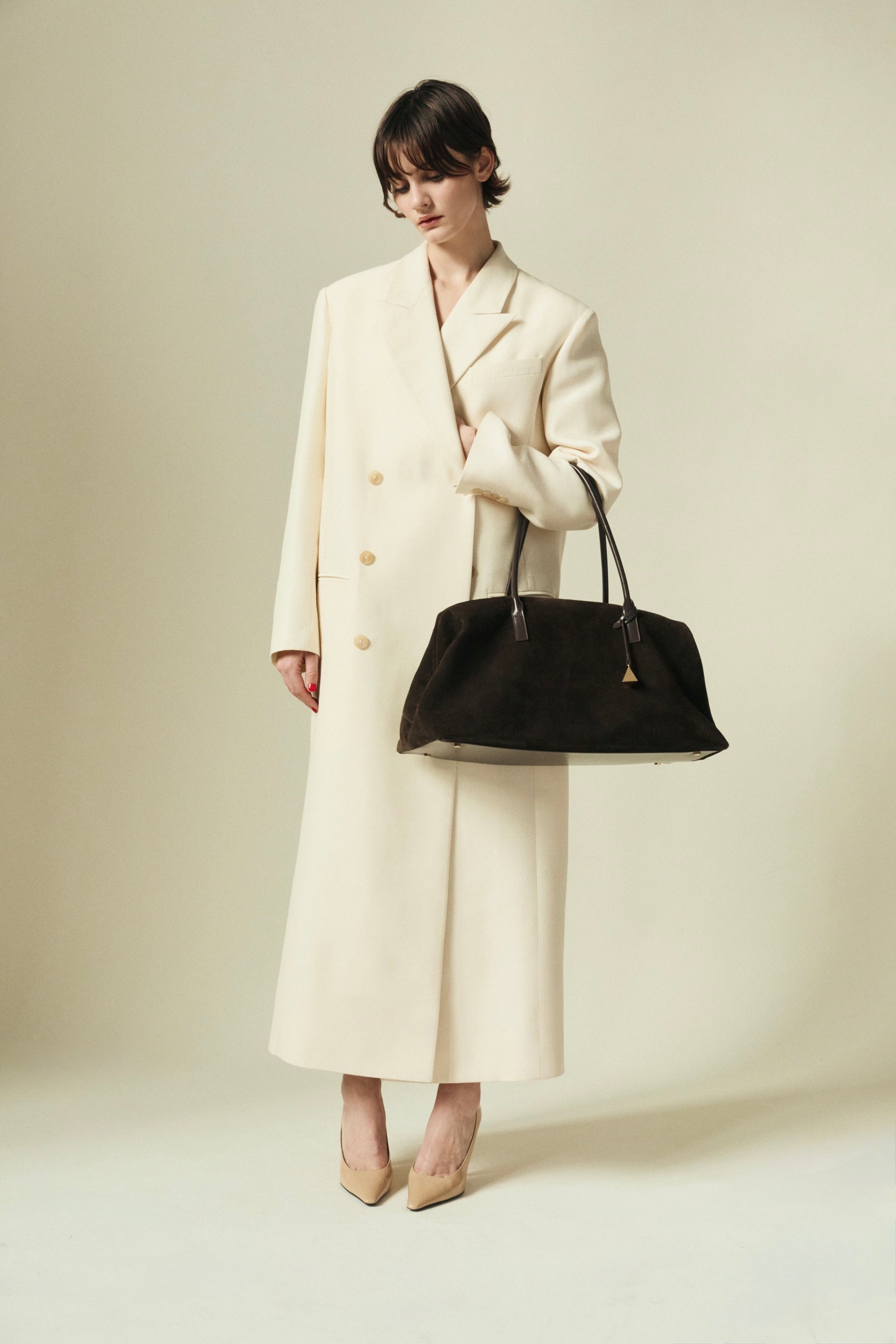 Espresso Suede Club Bag (Pre-Order Only. Will Ship Mid March)