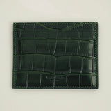Emerald Croc Embossed Cardholder
