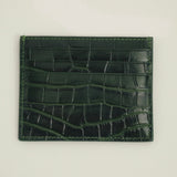Emerald Croc Embossed Cardholder
