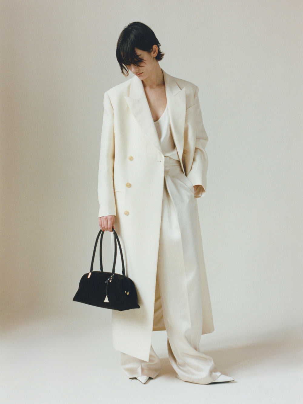 Medium Espresso Suede Club Bag (Pre-Order Only. Will Ship Mid March)