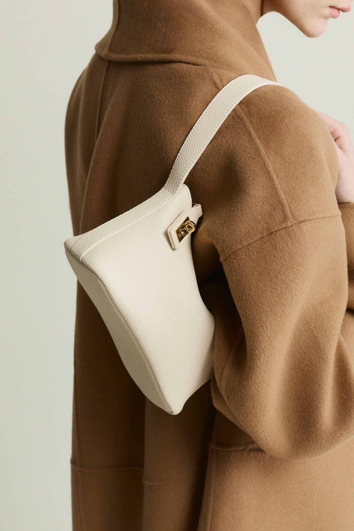 Ivory Twister Hobo Bag