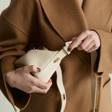 Ivory Twister Hobo Bag