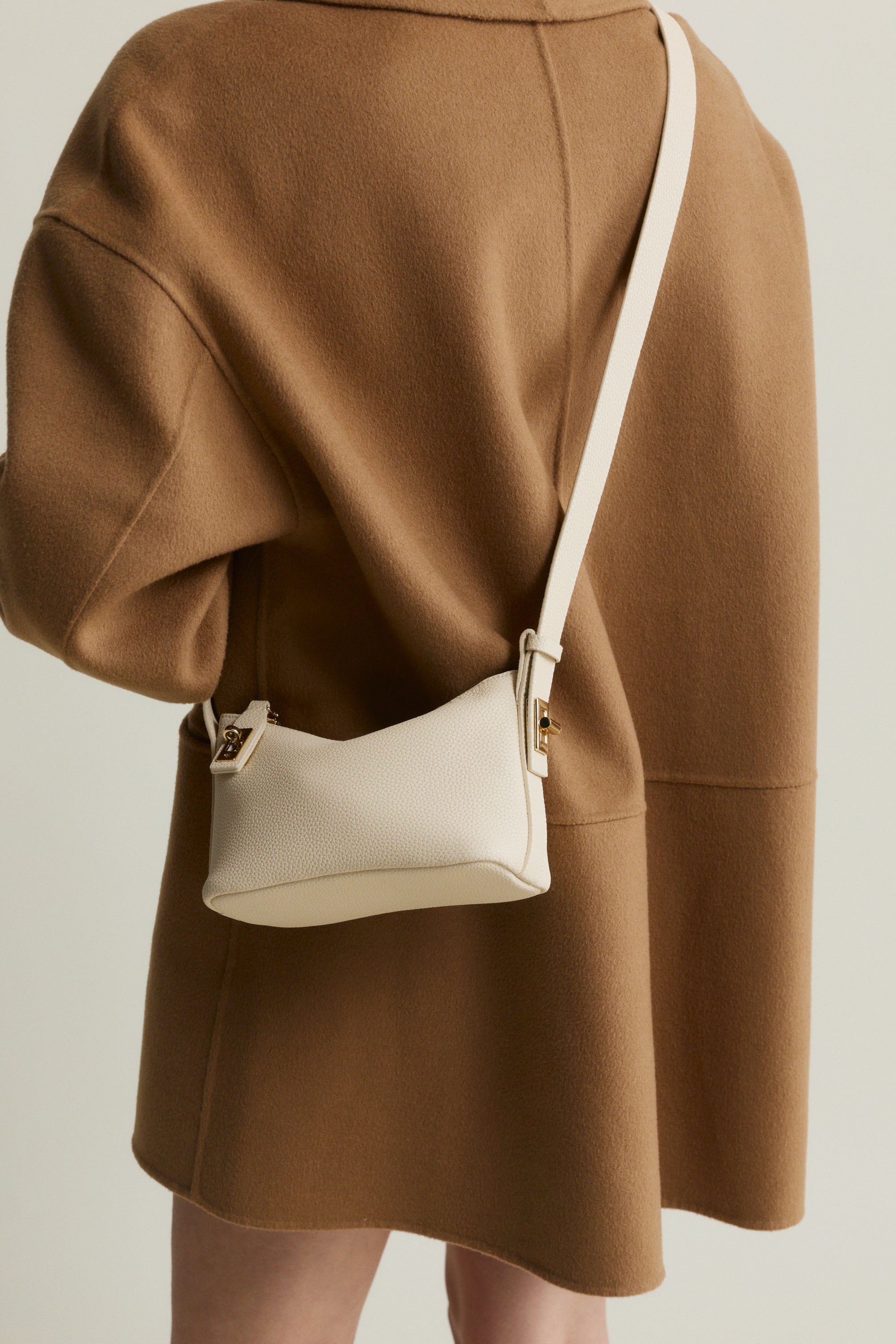 Ivory Twister Hobo Bag