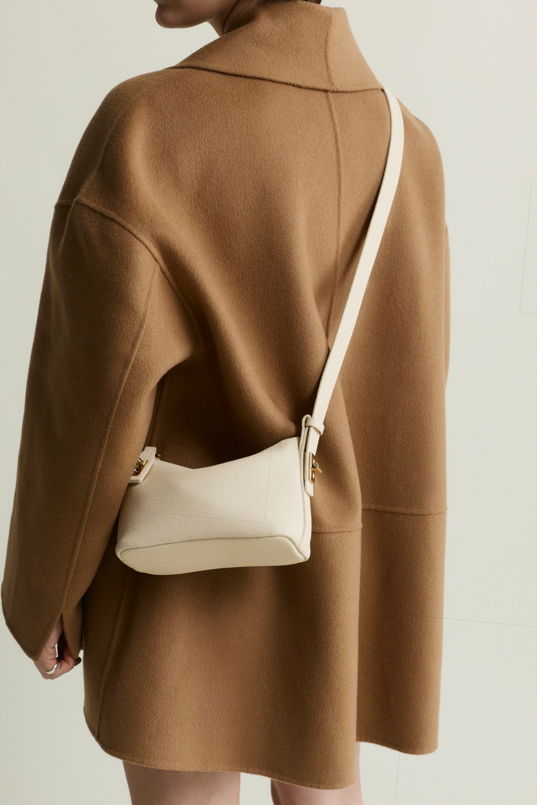 Ivory Twister Hobo Bag