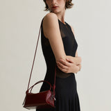 Maroon Python Café Mini Bag