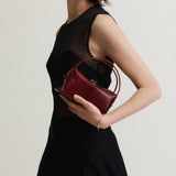 Maroon Python Café Mini Bag