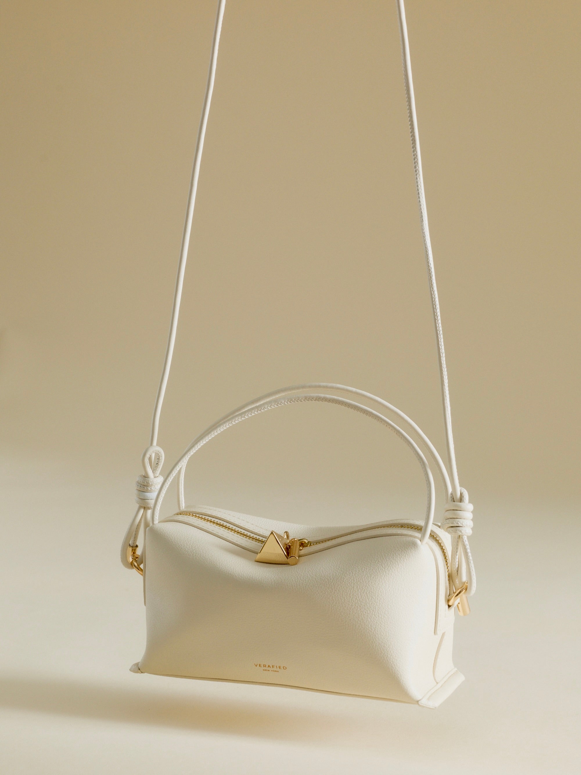 Ivory Café Mini Crossbody Handbag - Verafied New York