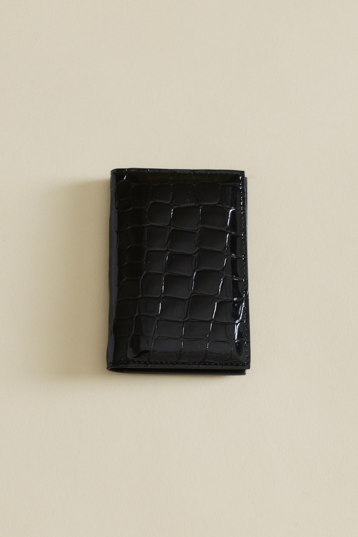 Black Croc Embossed Wallet - Verafied New York