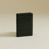 Emerald Croc Embossed Passport Cover