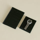 Emerald Croc Embossed Passport Cover