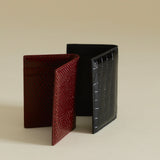 Black Croc Embossed Wallet