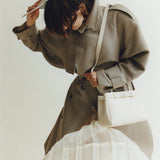 Ivory Togo Book Tote Bag 25