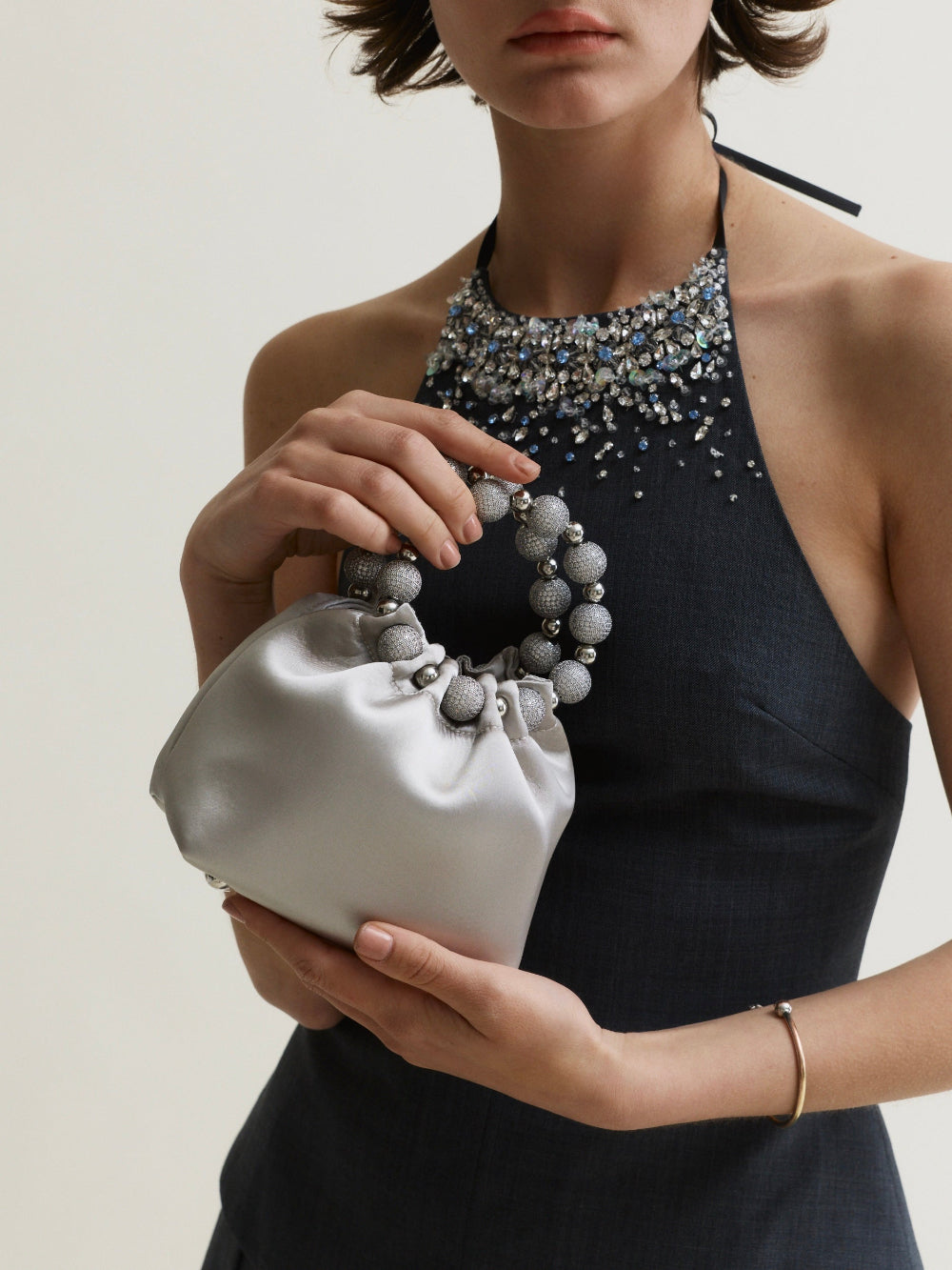 silver dress bag Exclusive Metallic Silver Clutches and Bags