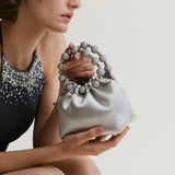 Mini Silver Diamond Handbag