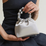 Mini Silver Diamond Handbag