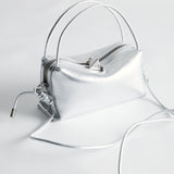 Silver Metallic Café Mini Bag