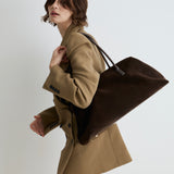Espresso Suede Club Bag