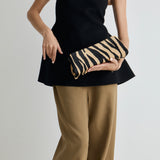 Zebra Calf Hair Éclair Bag