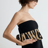 Zebra Calf Hair Éclair Bag
