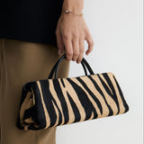 Zebra Calf Hair Éclair Bag