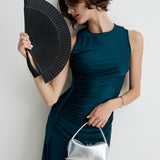 Silver Metallic Café Mini Bag