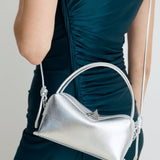 Silver Metallic Café Mini Bag