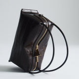 Mocha Croc Café Mini Bag