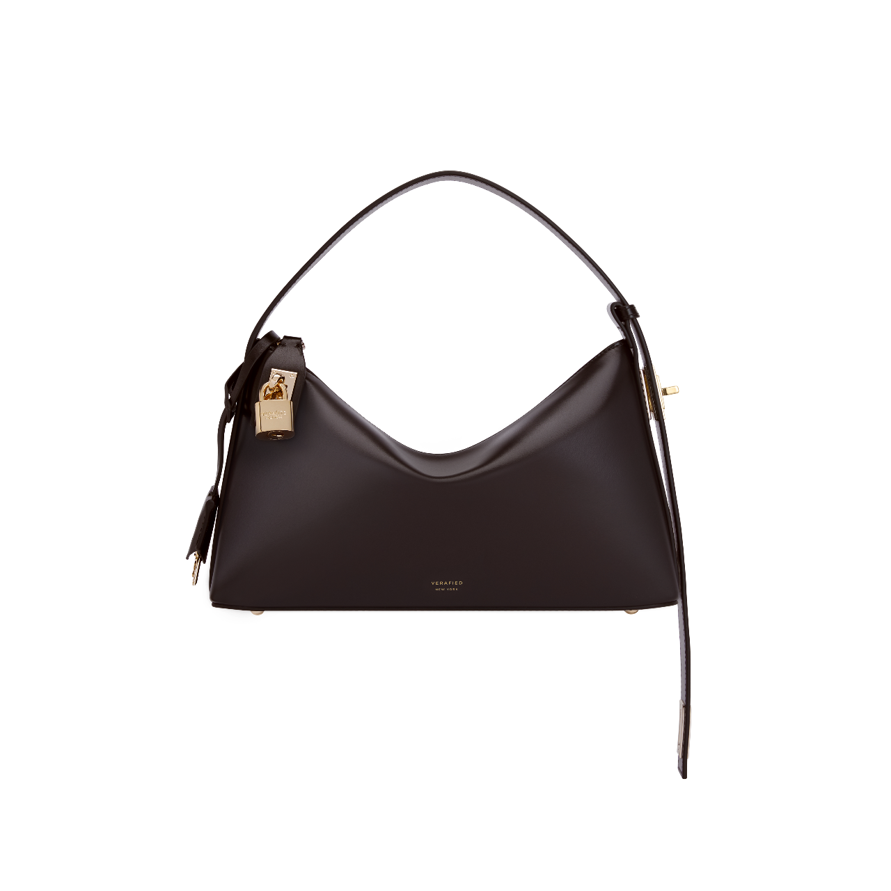 Gold Chocolate Hobo Bag