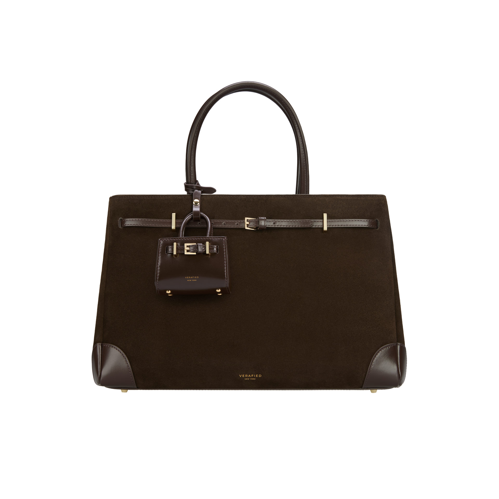 Espresso Suede Book Tote Bag 33 (Pre-Order Only)
