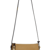 Gold Suede Hobo Bag