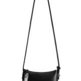 Mini Silver Black Crossbody Extension Strap