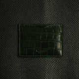 Emerald Croc Embossed Cardholder