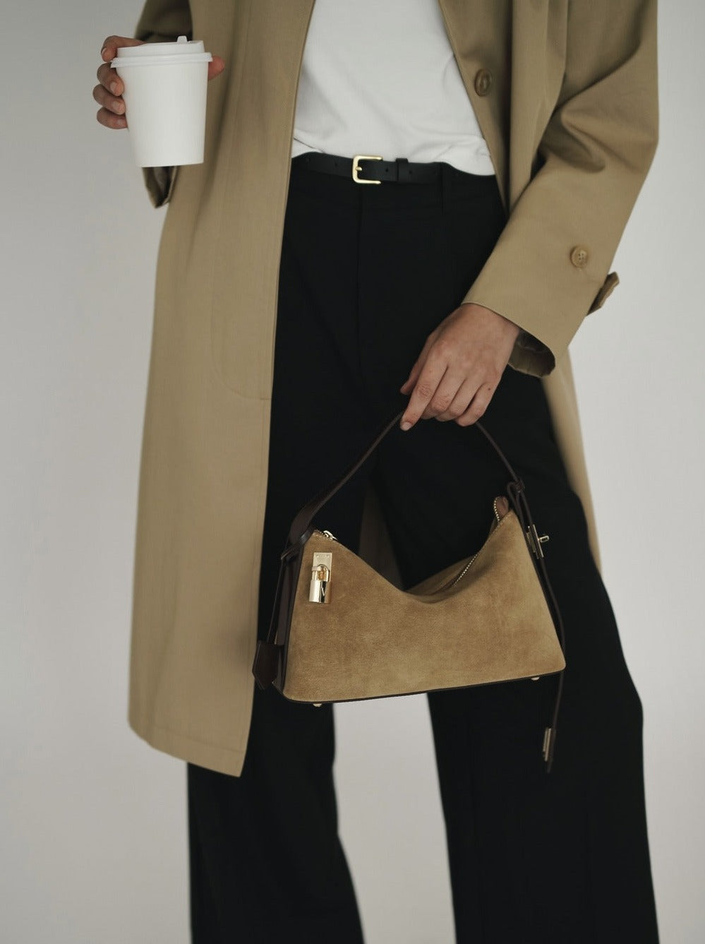 Split suede leather shoulder bag · 0-738, Brown · Accessories | Massimo  Dutti