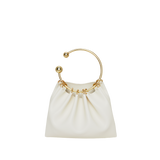 Cream Ring Handle Bag