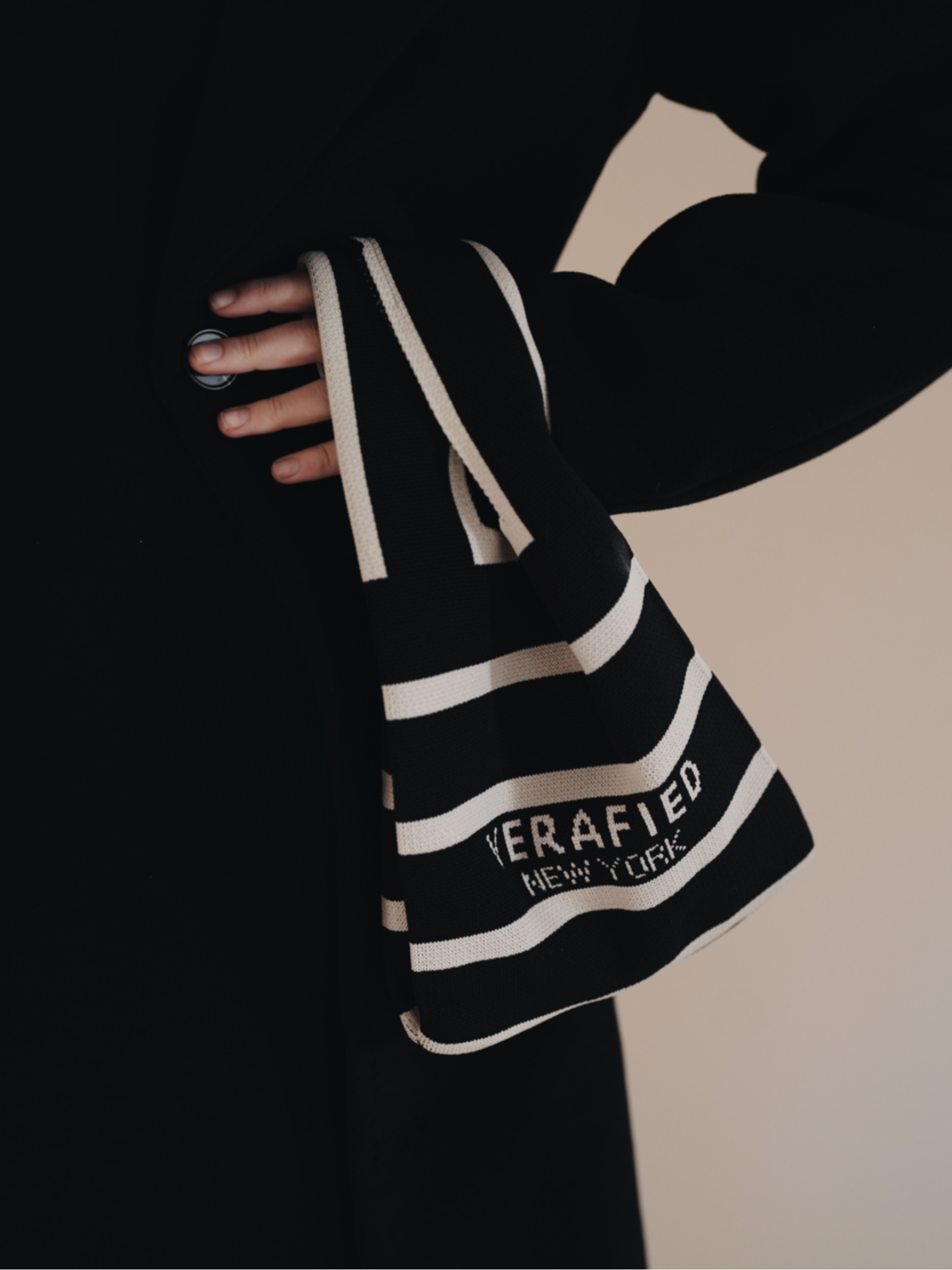 VERAFIED Stripe Tote Bag 1