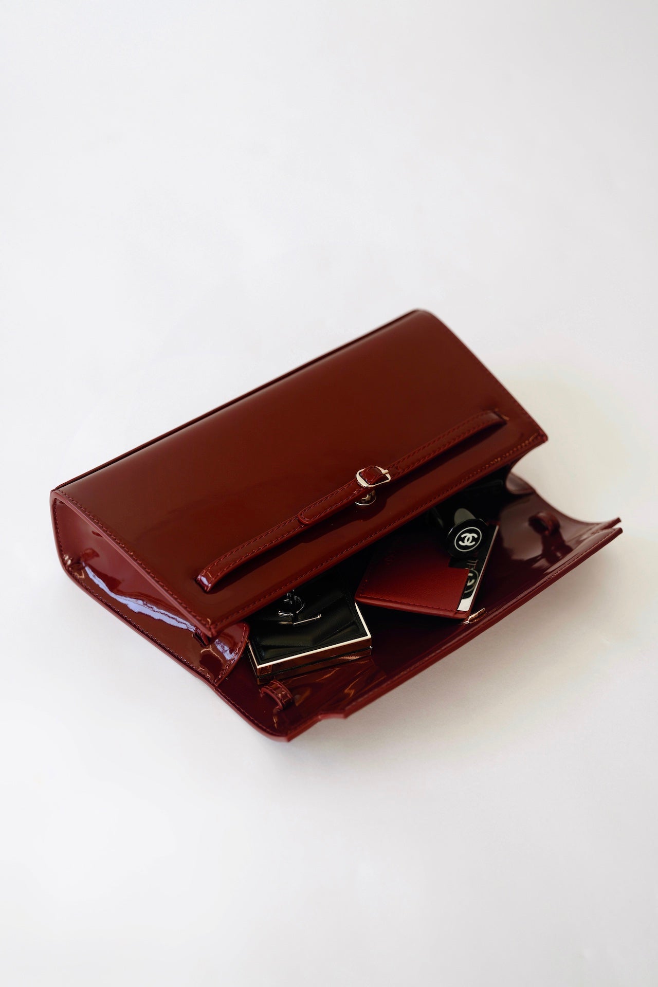 Patent Dark Cherry Shoulder Bag (Limited Edition)