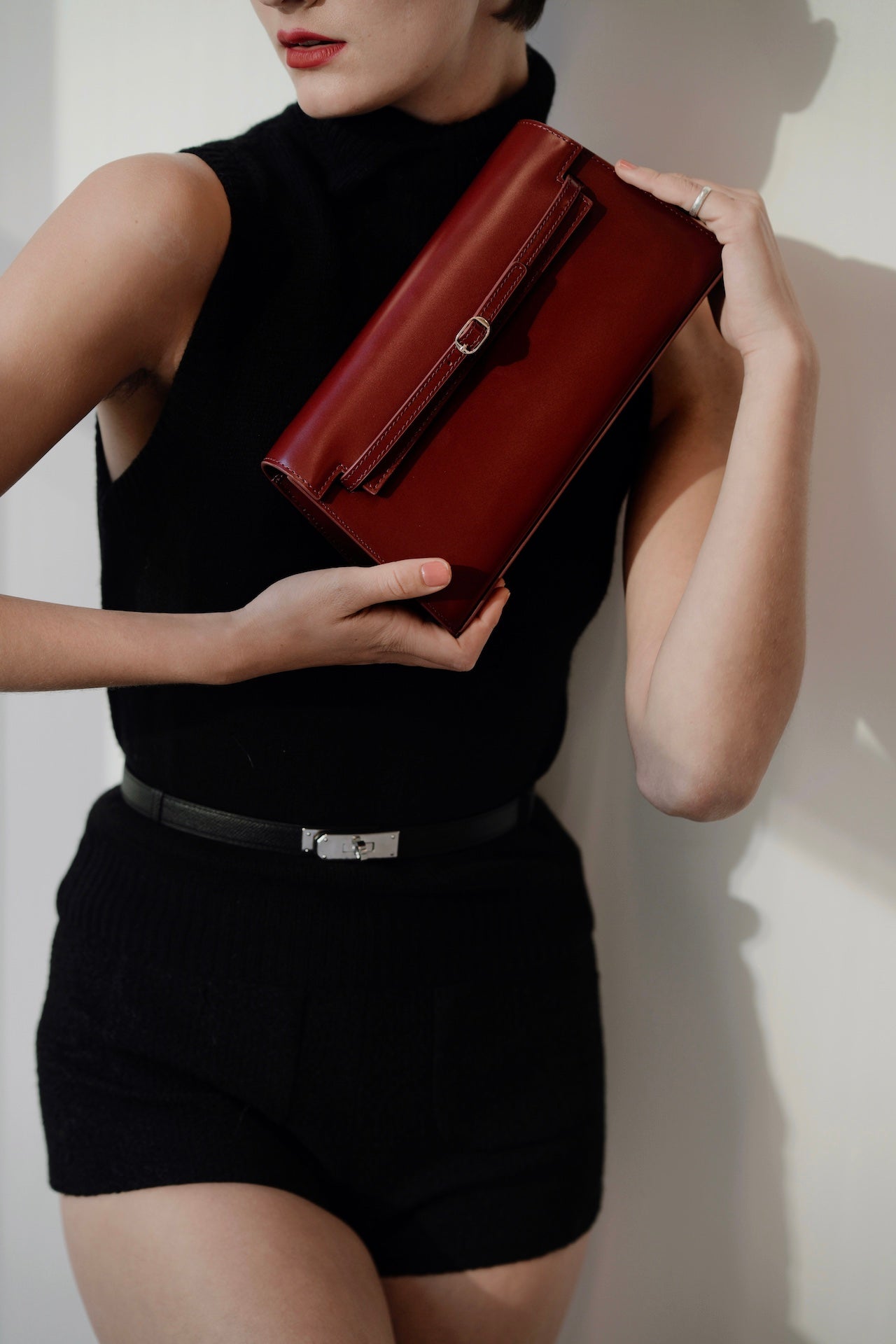 Dark Cherry Shoulder Bag