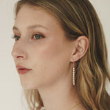 Pearl Drop Threader Earrings