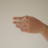 Bubbles Pearl Open Ring