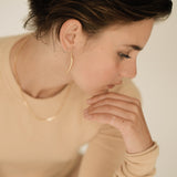 Gold Linear Drop Earrings