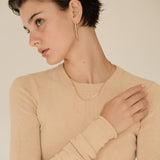 Gold Linear Drop Earrings