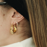 Textured Hoop Earrings